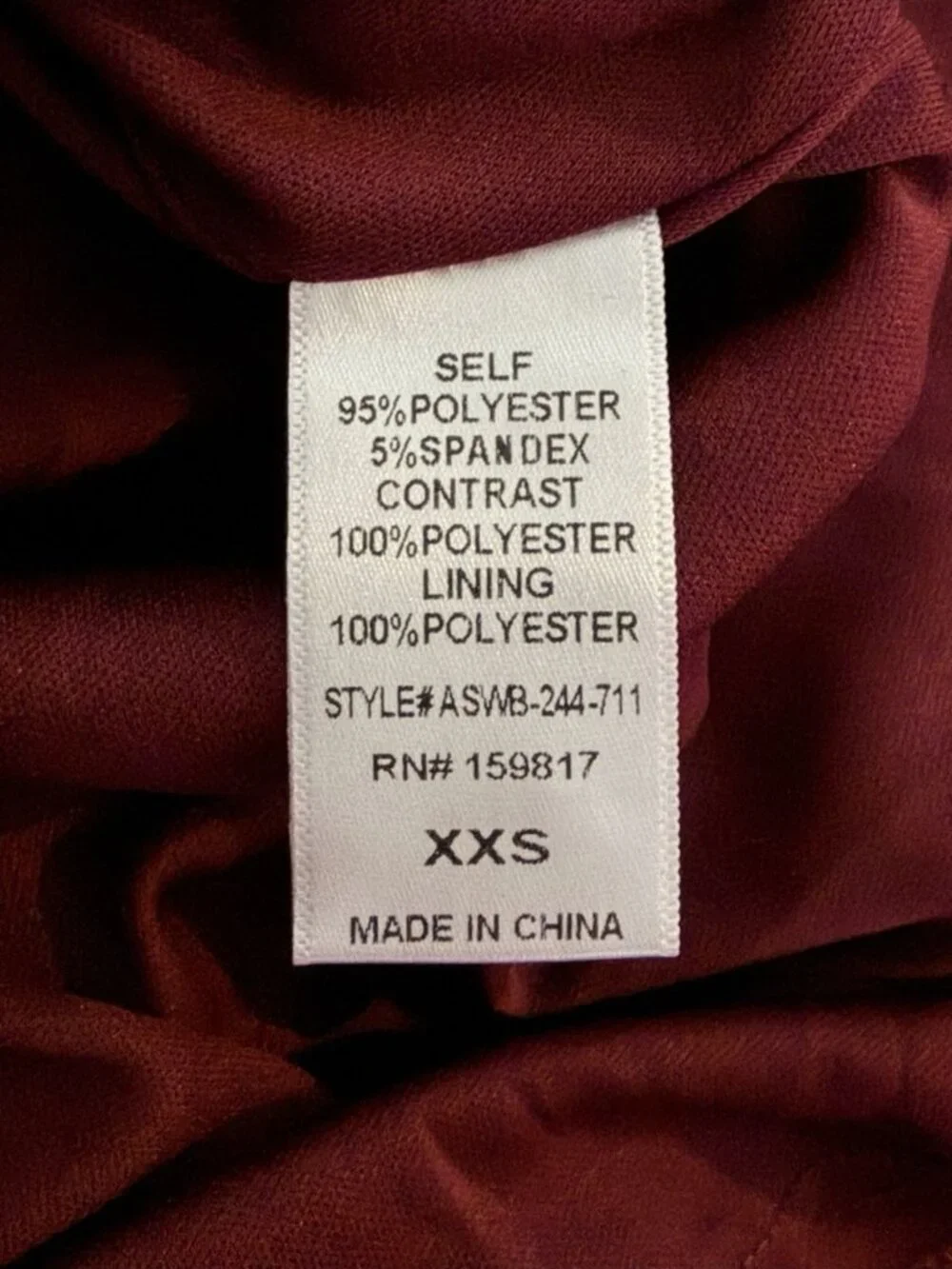 Altar’d State Burgundy Satin Tulle Whimsigoth Women’s Skirt Size XXS NWT